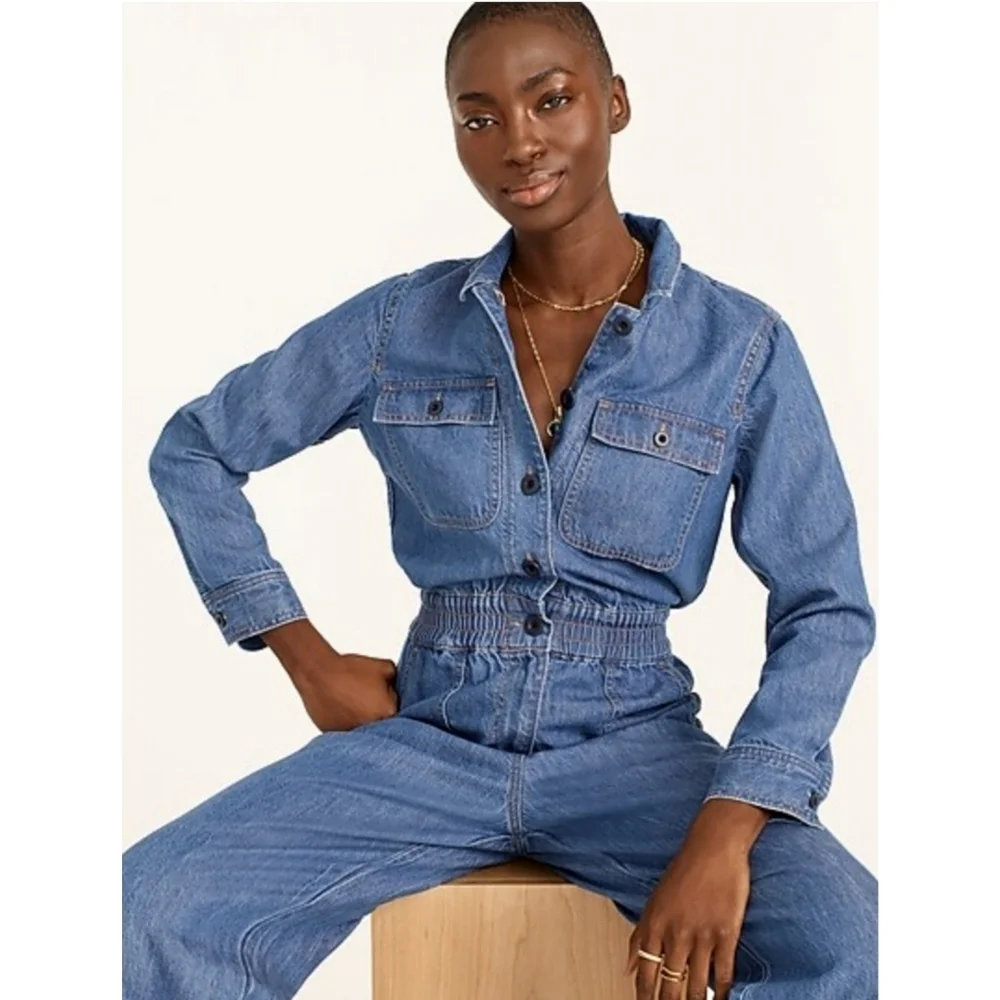 6. J.Crew Denim jumpsuit